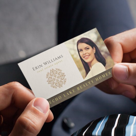 不動産仲介業者ロゴと写真の追加 |不動産実在代理業者 名刺