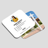 不動産仲介業者ロゴの追加フォトカスタム名刺 スクエア名刺