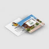 不動産仲介業者ロゴを追加カスタムする名刺 スクエア名刺