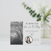 不動産仲介業者ロードリードホームホリディグリーティングハガキ ポストカード (スタンド正面)