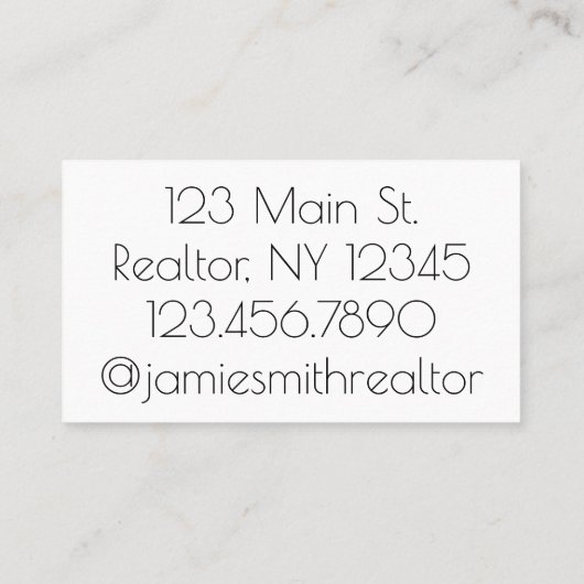 不動産仲介業者不動産ブローカーが手持鍵を売却  名刺 (裏面)