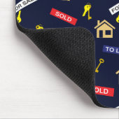 不動産仲介業者不動産代理パーソナライズされた人 マウスパッド (コーナー)