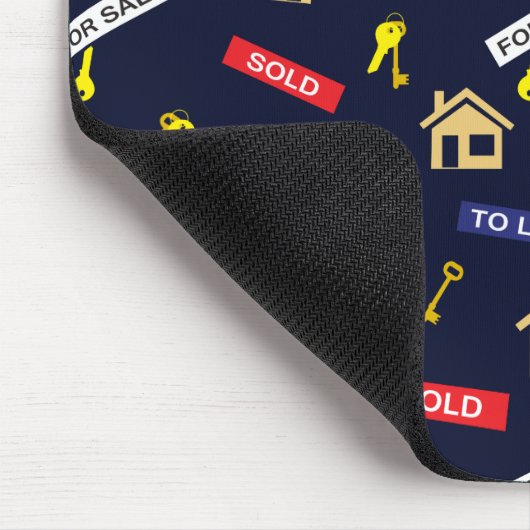 不動産仲介業者不動産代理パーソナライズされた人 マウスパッド (コーナー)