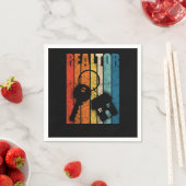 不動産仲介業者不動産仲介業者レトロヴィンテージ スタンダードカクテルナプキン (インサイチュ)