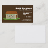 不動産仲介業者不動産実在代理業者名刺 名刺 (正面/裏面)