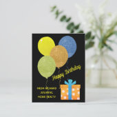 不動産仲介業者住宅ハッピーバースデーカスタムカード (スタンド正面)