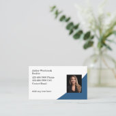 不動産仲介業者写真テンプレート名刺新規デザイン 名刺 (スタンド正面)