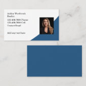 不動産仲介業者写真テンプレート名刺新規デザイン 名刺 (正面/裏面)