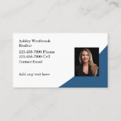 不動産仲介業者写真テンプレート名刺新規デザイン 名刺 (正面)