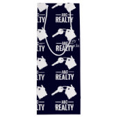 不動産仲介業者写真海軍ロゴ ワインギフトバッグ (裏面)