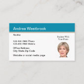 不動産仲介業者名刺写真テンプレート 名刺 (正面)