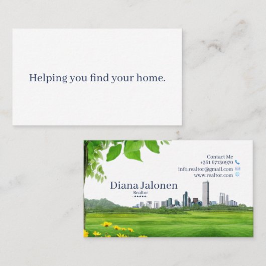 不動産仲介業者名刺 名刺 (正面/裏面)