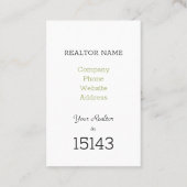 不動産仲介業者名(郵便番号マーケティング) 名刺 (裏面)