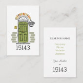 不動産仲介業者名(郵便番号マーケティング)  名刺 (正面/裏面)