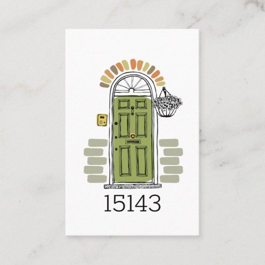 不動産仲介業者名(郵便番号マーケティング) 名刺 (正面)