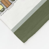 不動産仲介業者実在エステートエージェントのホリデーギフト フリースブランケット (角)