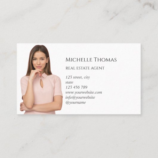 不動産仲介業者実在エステートエージェントプロフェッショナル追加フォト 名刺 (裏面)