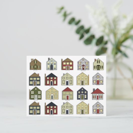 不動産仲介業者実在エステート葉書 ポストカード (スタンド正面)