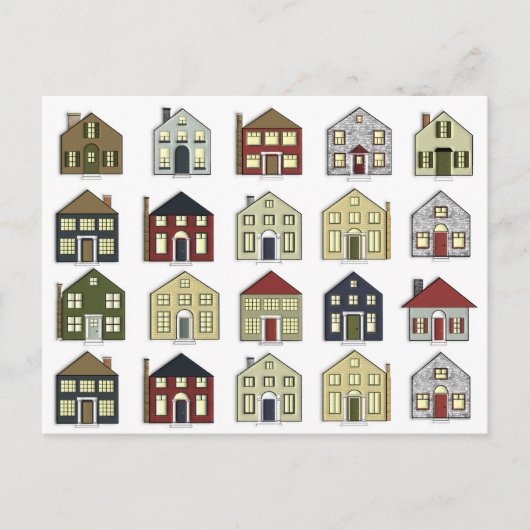 不動産仲介業者実在エステート葉書 ポストカード (正面)