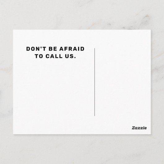 不動産仲介業者実在エステート10月ハロウィンはがき ポストカード (裏面)