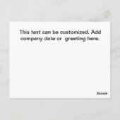 不動産仲介業者実在エテートおもしろい引用文カード ポストカード (裏面)