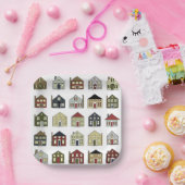 不動産仲介業者実在エテート紙プレート ペーパープレート (パーティー)