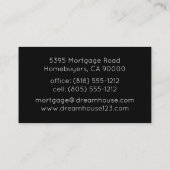 不動産仲介業者実在エージェントのフォト名刺 名刺 (裏面)