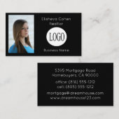 不動産仲介業者実在エージェントのフォト名刺 名刺 (正面/裏面)