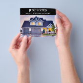 不動産仲介業者実在不動産の写真のみ チラシ (手)