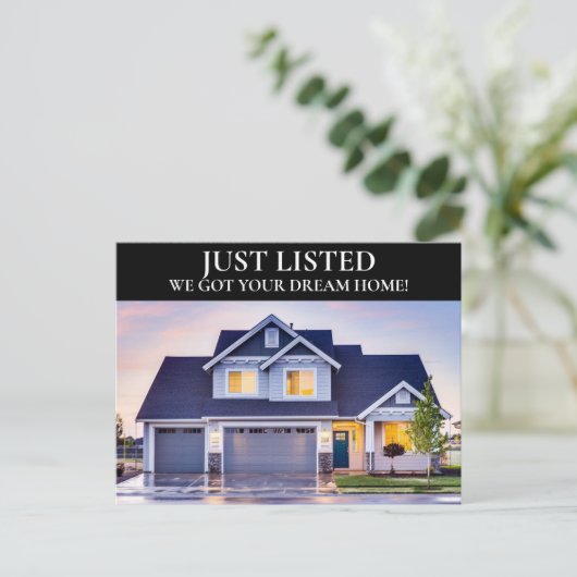 不動産仲介業者実在不動産の写真のみ ポストカード (スタンド正面)