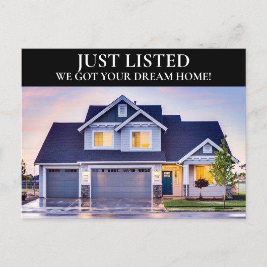 不動産仲介業者実在不動産の写真のみ ポストカード (正面)