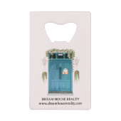 不動産仲介業者実在不動産代理店プロモーションまたは景品 クレジットカード栓抜き (正面)