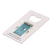 不動産仲介業者実在不動産代理店プロモーションまたは景品 クレジットカード栓抜き (正面アングル)