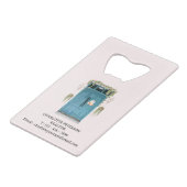 不動産仲介業者実在不動産代理店プロモーションまたは景品 クレジットカード栓抜き (裏面アングル)