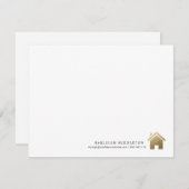 不動産仲介業者実在不動産業者ブローカー サンキューカード (正面/裏面)