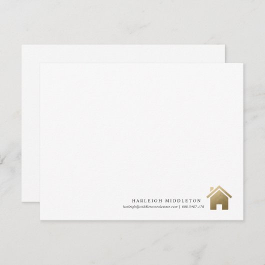 不動産仲介業者実在不動産業者ブローカー サンキューカード (正面/裏面)