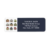 不動産仲介業者実在不動産業者 ラベル (正面)