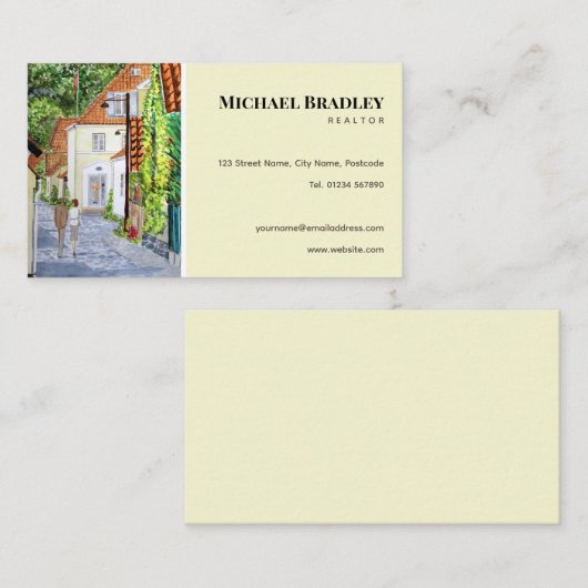 不動産仲介業者実在代理商 名刺 (正面/裏面)