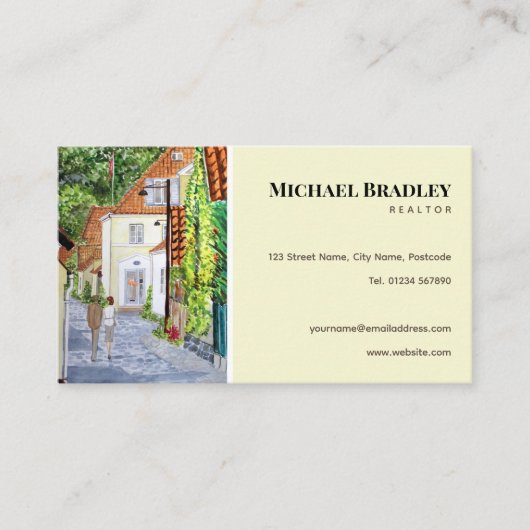 不動産仲介業者実在代理商 名刺 (正面)