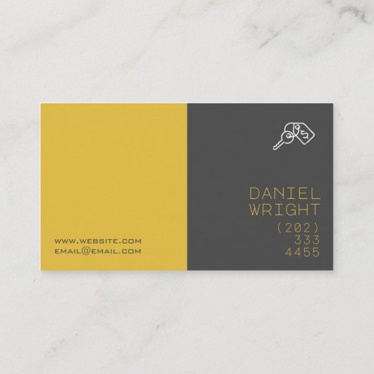 不動産仲介業者実在代理店業 名刺 (裏面)