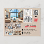 不動産仲介業者実在財カスタム産の開発 ポストカード (正面)