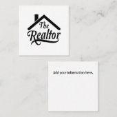 不動産仲介業者実在State Agentの名刺 スクエア名刺 (正面/裏面)