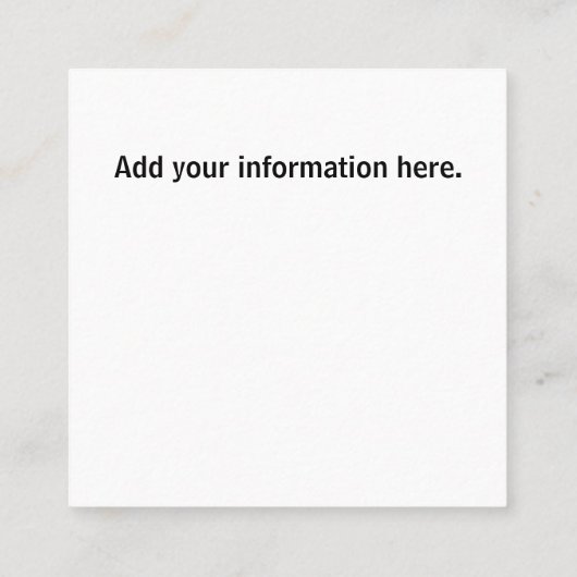 不動産仲介業者実在State Agentの名刺 スクエア名刺 (裏面)