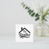 不動産仲介業者実在State Agentの名刺 スクエア名刺 (スタンド正面)