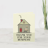 不動産仲介業者感謝お空白の客様の感謝を販売 カード (正面)