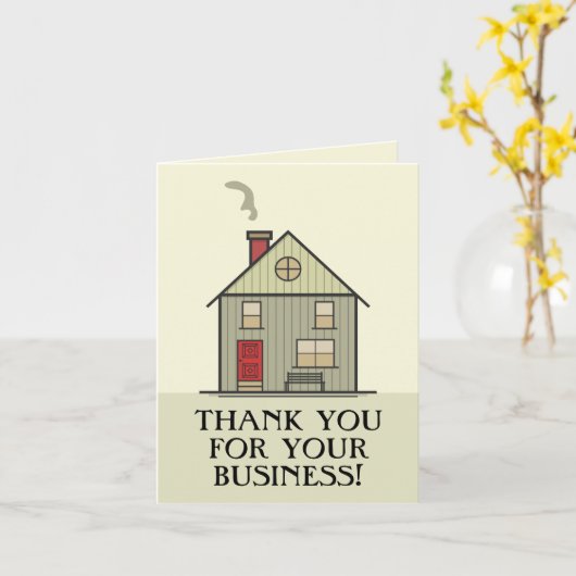 不動産仲介業者感謝お空白の客様の感謝を販売 カード (黄色い花)