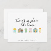 不動産仲介業者新しい住宅所有者 サンキューカード (正面/裏面)