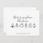 不動産仲介業者新しい住宅所有者 サンキューカード (正面/裏面)