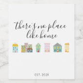 不動産仲介業者新しい住宅所有者 ワインラベル (シングルラベル)