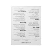 不動産仲介業者用バイヤーチェックリストメモ帳 ノートパッド (回転)